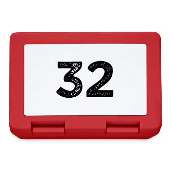 32 number jersey - Lunchbox - red - Front
