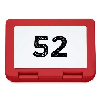 Justaucorps à 52 chiffres - Boîte à goûter - rouge - Devant