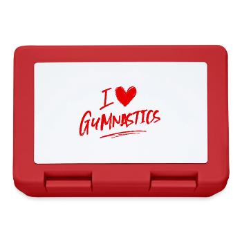 Ich liebe Gymnastik - Brotdose - Rot - Vorne