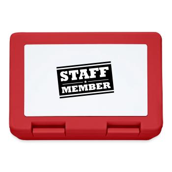 Membres du personnel - Boîte à goûter - rouge - Devant