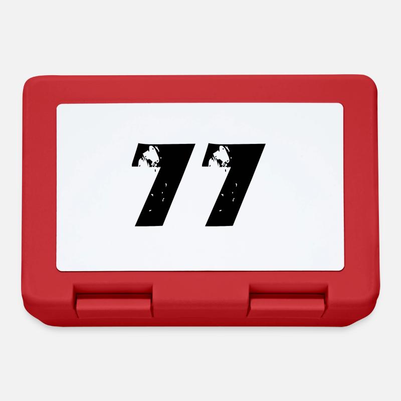 Numéro 77 - Boîte à goûter - rouge
