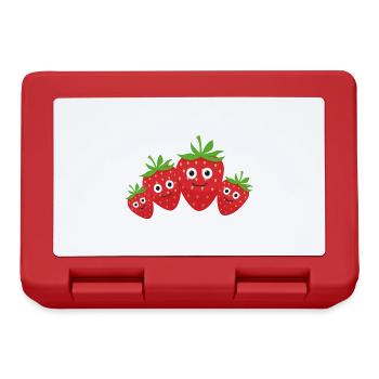 Strawberries,Family,Berries,Strawberry - Lunchbox - red - Front