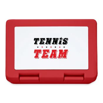 Équipe de tennis - Boîte à goûter - rouge - Devant