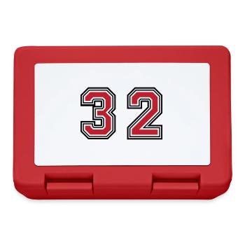 32 number symbol - Lunchbox - red - Front