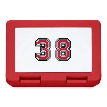 38 number symbol - Lunchbox - red - Front