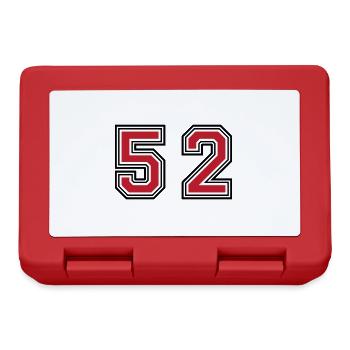 52 Symbole numérique - Boîte à goûter - rouge - Devant