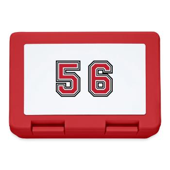 56 Symbole numérique - Boîte à goûter - rouge - Devant