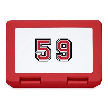 59 Number Symbol - Lunchbox - red - Front