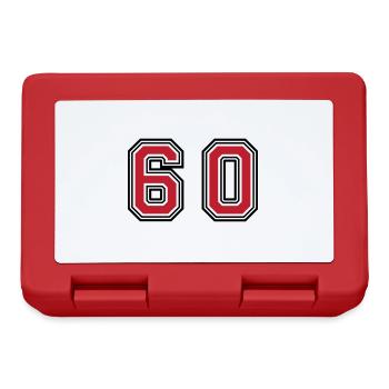 60 Number Symbol - Lunchbox - red - Front