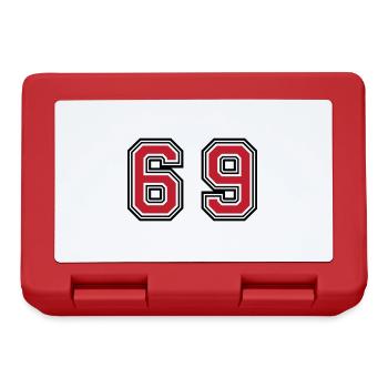 69 Number Symbol - Lunchbox - red - Front