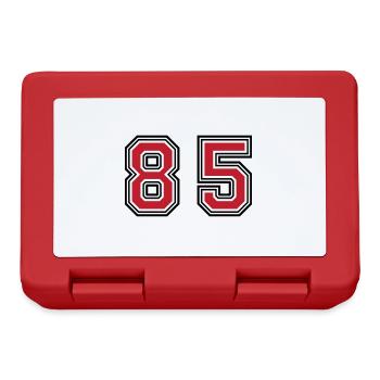 85 Symbole numérique - Boîte à goûter - rouge - Devant