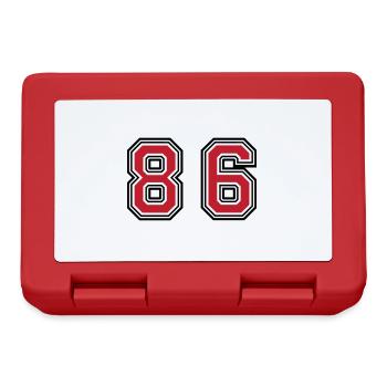 86 Number Symbol - Lunchbox - red - Front