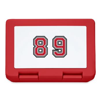 89 Number Symbol - Lunchbox - red - Front