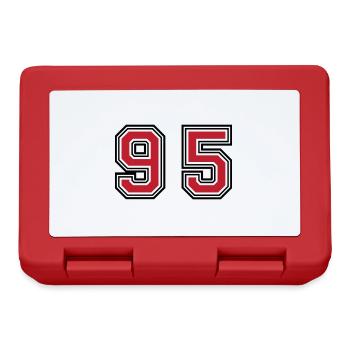 95 Symbole numérique - Boîte à goûter - rouge - Devant
