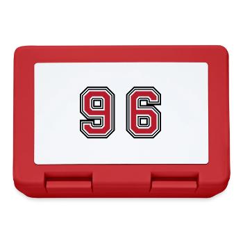 96 Symbole numérique - Boîte à goûter - rouge - Devant