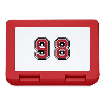 98 Number Symbol - Lunchbox - red - Front