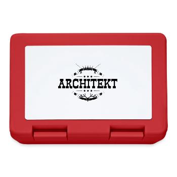 Architekt Beruf - Brotdose - Rot - Vorne