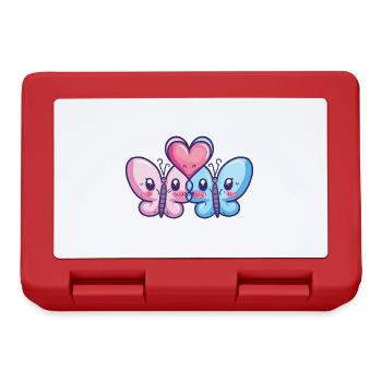 Butterfly Couple Love Couple In Love - Lunchbox - red - Front
