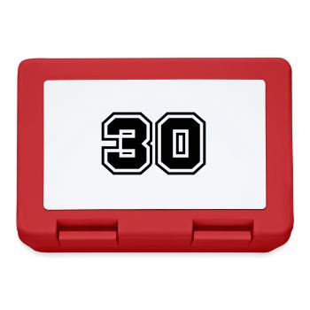30 nombre symbole - Boîte à goûter - rouge - Devant