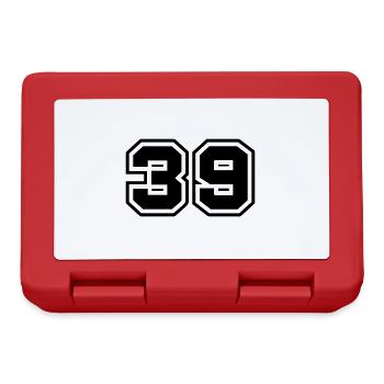 39 number symbol - Lunchbox - red - Front