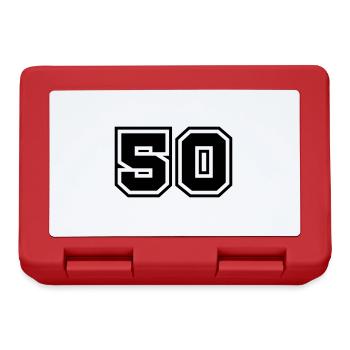 50 number symbol - Lunchbox - red - Front