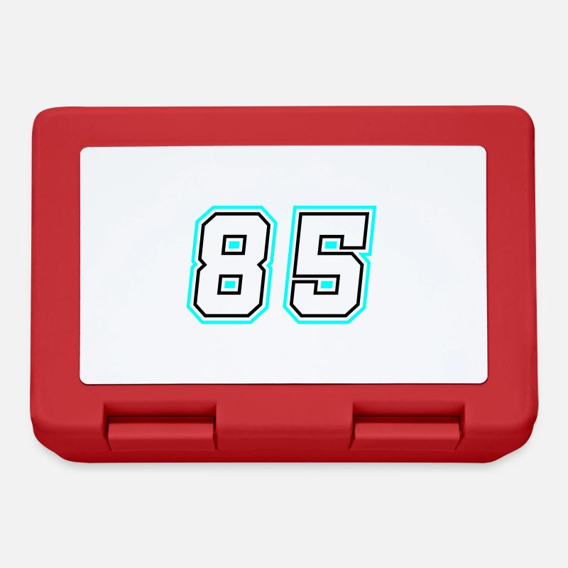 85 Zahl Symbol - Brotdose - Rot