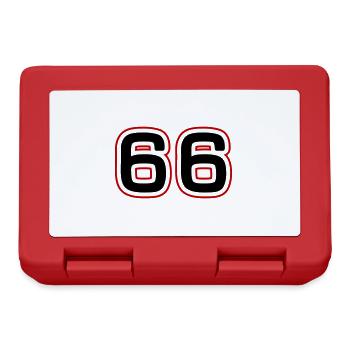 66 number symbol - Lunchbox - red - Front