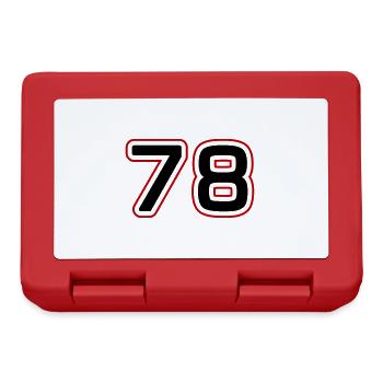 78 number symbol - Lunchbox - red - Front