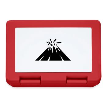 Vulkan icon symbol - Brotdose - Rot - Vorne