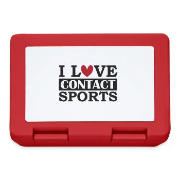 I love contact sports - Lunchbox - red - Front