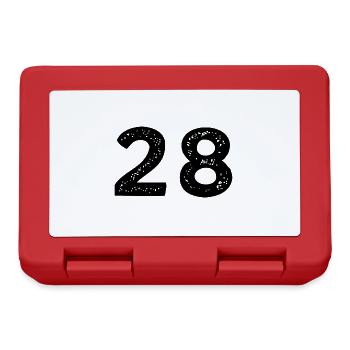 28 Number jersey - Lunchbox - red - Front
