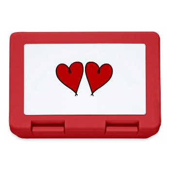 Symbole de l’amour des cœurs - Boîte à goûter - rouge - Devant