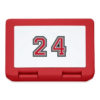 24 number symbol - Lunchbox - red - Front