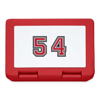 54 Symbole numérique - Boîte à goûter - rouge - Devant