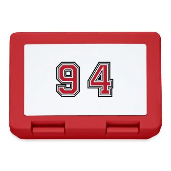 94 Number Symbol - Lunchbox - red - Front