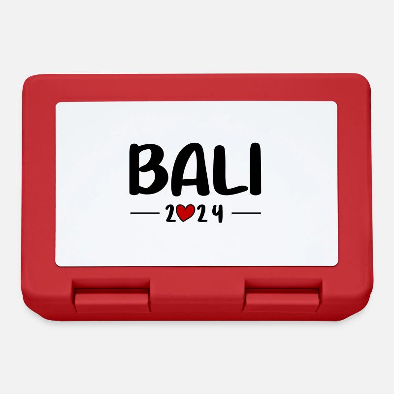 Bali 2024 Herz Reise - Brotdose - Rot