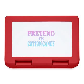 Faites semblant d’être Cotton Candy - Boîte à goûter - rouge - Devant