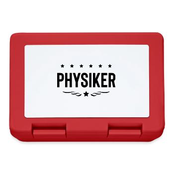Physiker Beruf - Brotdose - Rot - Vorne