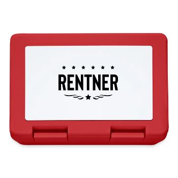 Rentner Rente - Brotdose - Rot - Vorne