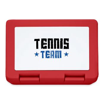 Équipe de tennis - Boîte à goûter - rouge - Devant