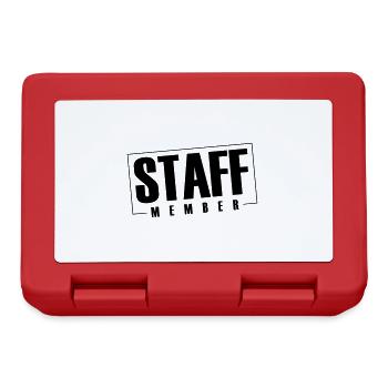 Membres du personnel - Boîte à goûter - rouge - Devant