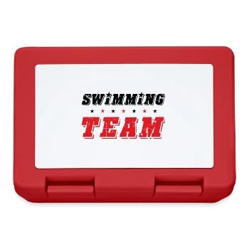 Équipe de natation - Boîte à goûter - rouge - Devant