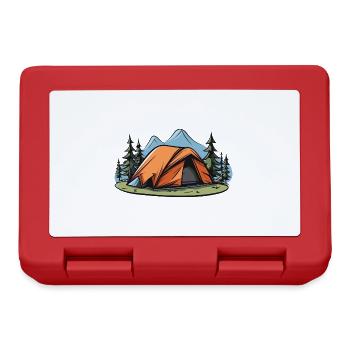 Tente de camping Camper - Boîte à goûter - rouge - Devant