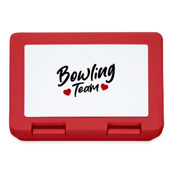 Bowling Team - Lunchbox - red - Front