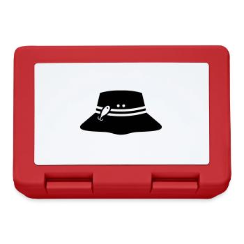 Icône chapeau de pêche Silhouette - Boîte à goûter - rouge - Devant