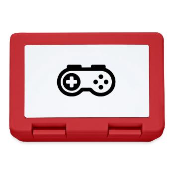 Gamepad Symbol Gamer - Brotdose - Rot - Vorne
