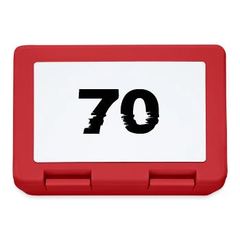 70 number - Lunchbox - red - Front