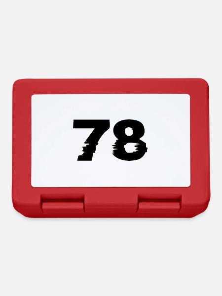 Numéro 78 - Boîte à goûter - rouge