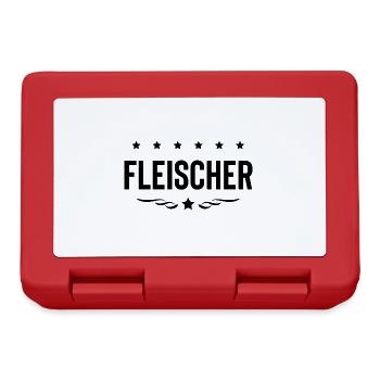 Fleischer Beruf - Brotdose - Rot - Vorne