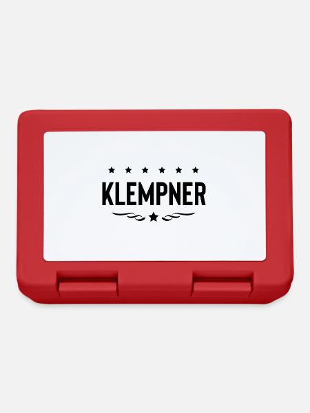 Klempner Beruf - Brotdose - Rot